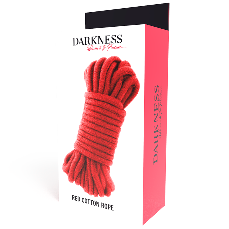 Corda Japonesa Darkness 20m Vermelha para bondage e shibari em algodão.