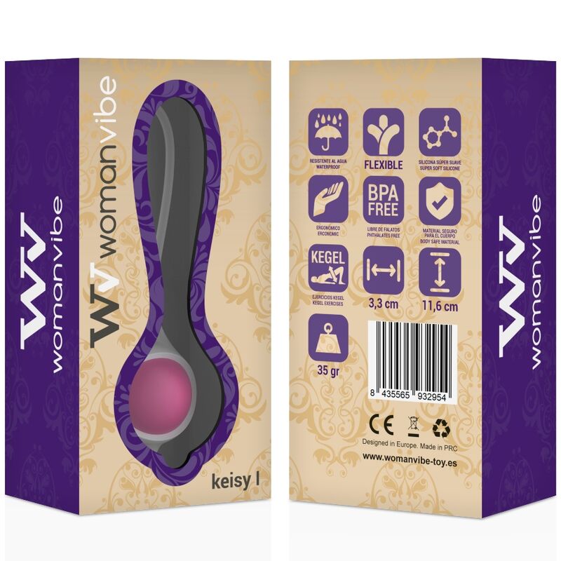 Bola Geisha WOMANVIBE Keisy I de silicone ultramacio rosa