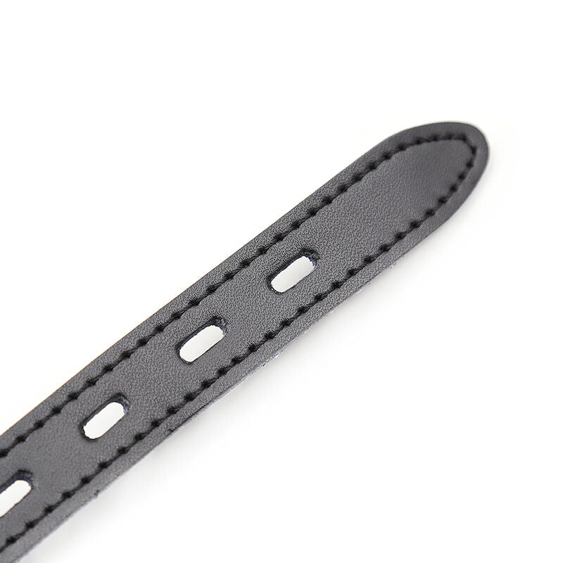 Ohmama Fetish – Gag de Bola de Silicone com Cinto de Couro (Cadeado Incluído)