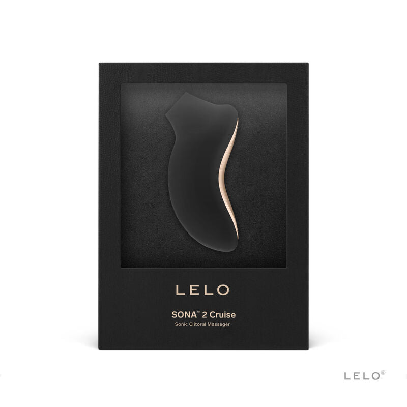 Detalhe do LELO Estimulador de Clitóris SONA 2 Cruise Preto, destacando o design elegante e a textura do silicone.