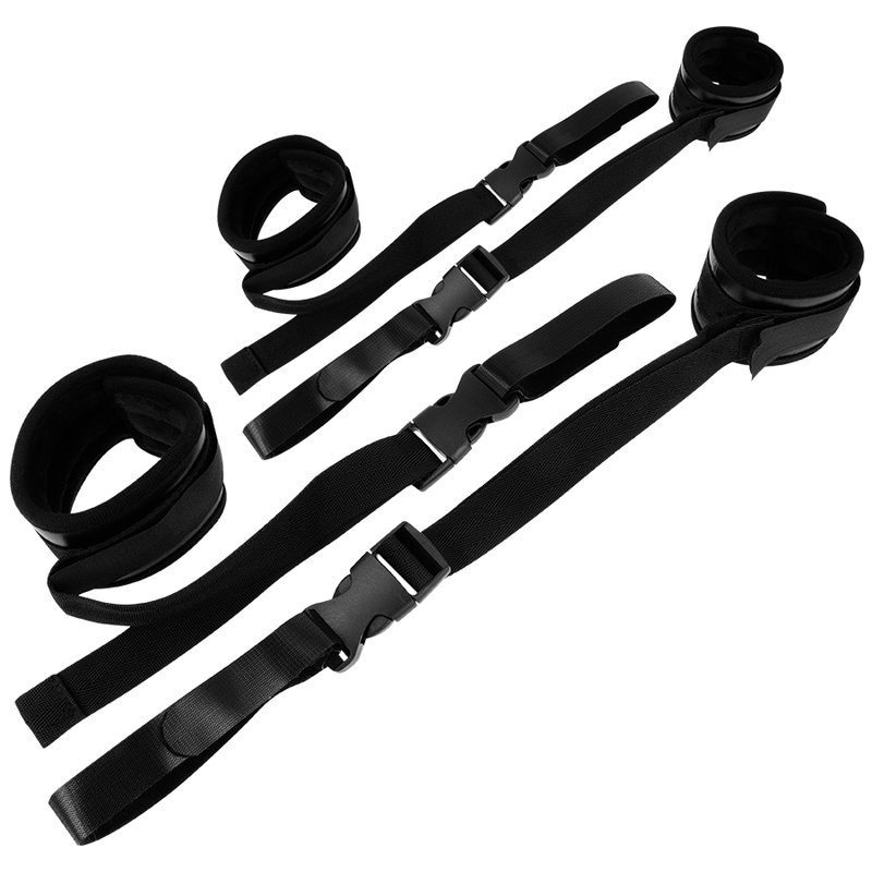 Ohmama Algemas de Retenção de Nylon e Velcro para jogos BDSM