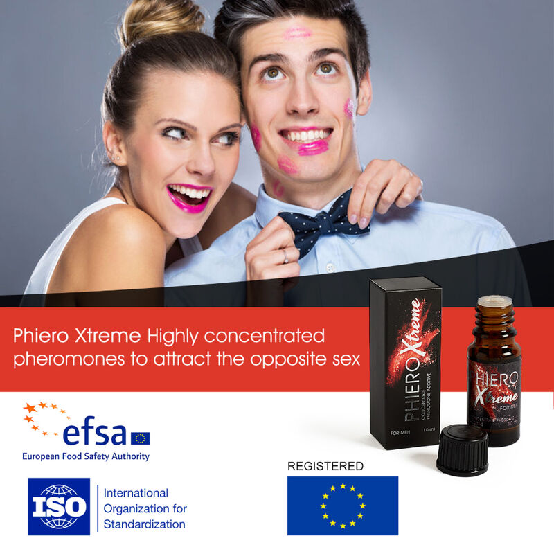 Frasco de 500 COSMETICS Phiero Xtreme, um concentrado de feromônios sem odor