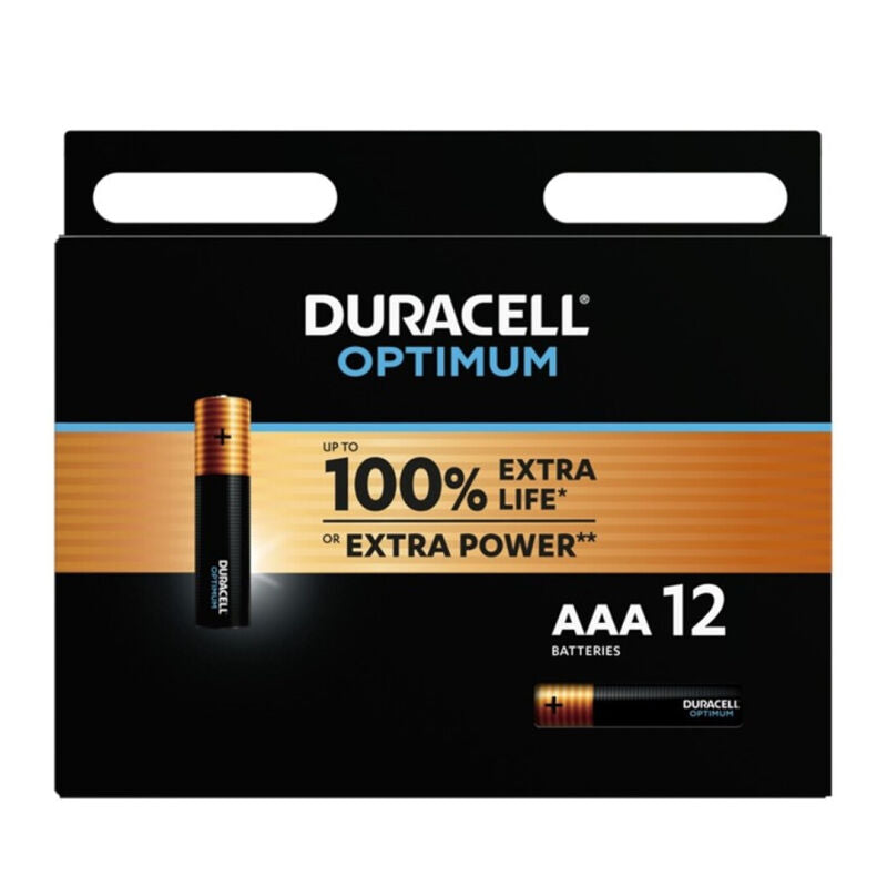Pack de 12 pilhas alcalinas Duracell Optimum AAA LR03