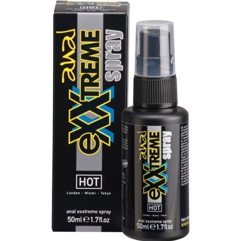 HOT Spray Anal Relaxante Exxtreme 50ML para conforto e prazer anal.