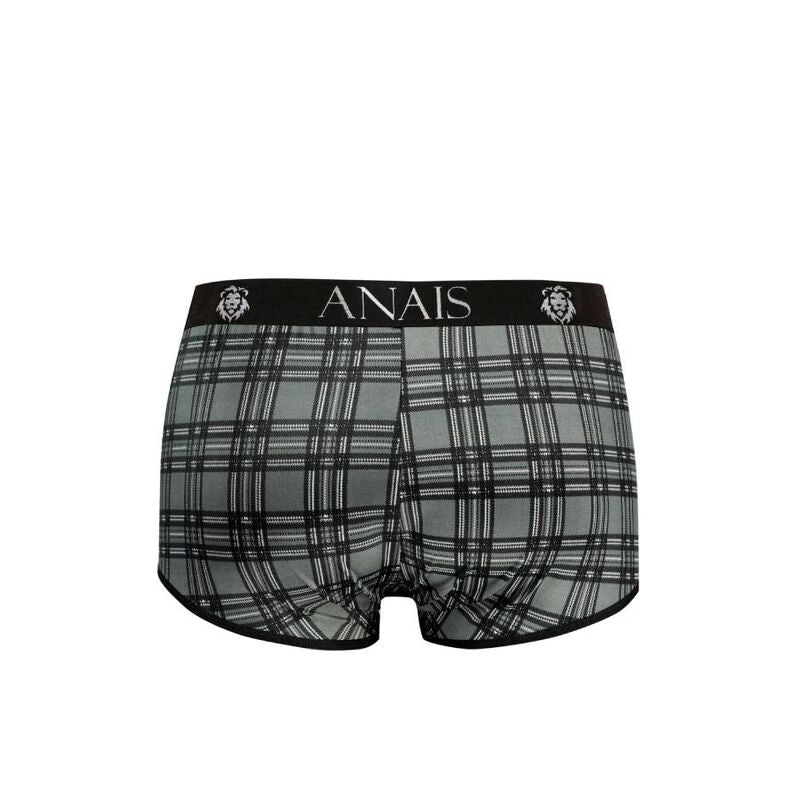 Boxer masculino ANAIS MEN Balance S em microfibra macia com estampa xadrez.