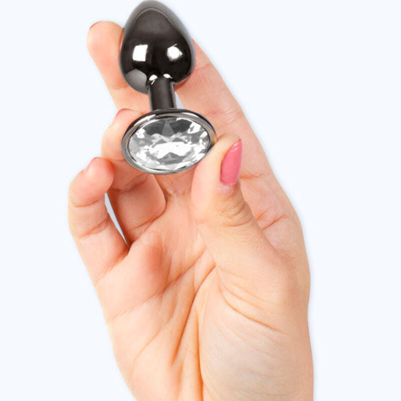 Plug Anal de Gunmetal SECRETPLAY Pequeno 7cm, ideal para exploração anal.