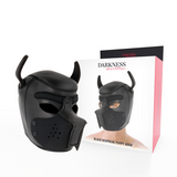 Darkness – Máscara de Neoprene para Cães com Focinho Removível (Tamanho M)