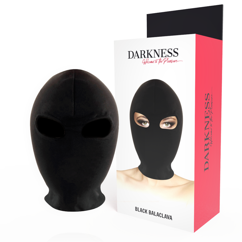 Darkness – Máscara de Submissão Preta com Abertura para os Olhos