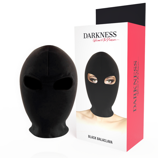 Darkness – Máscara de Submissão Preta com Abertura para os Olhos