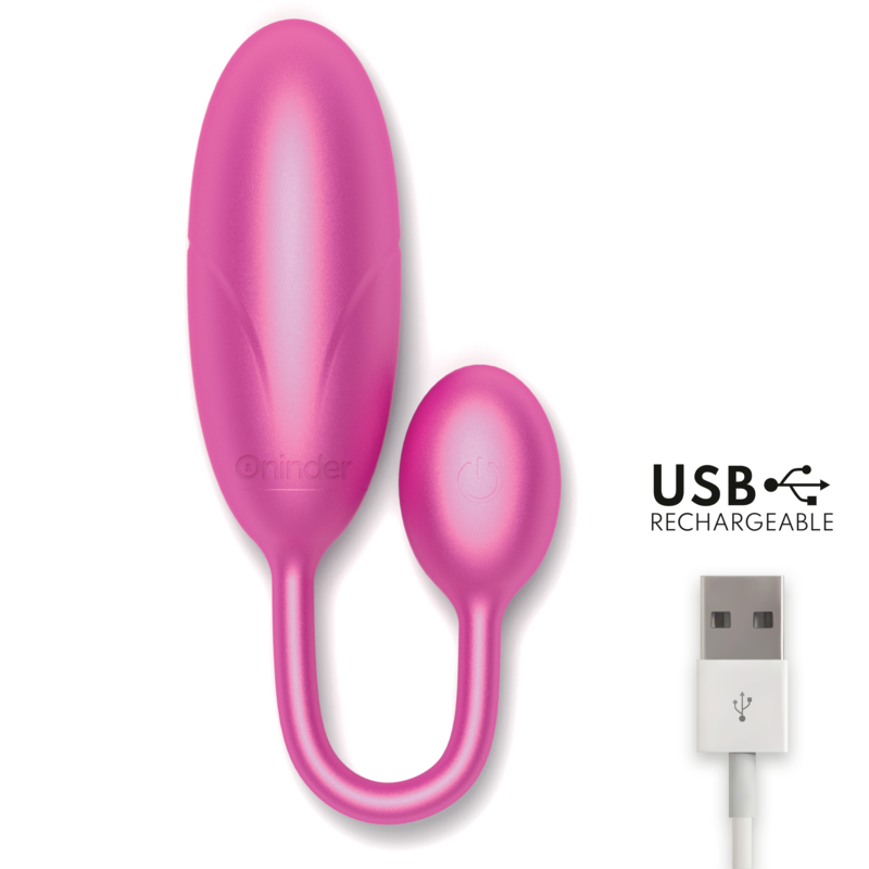 ONINDER – Ovo Vibratório Denver Rosa 7 x 2,7 cm (App Gratuito)