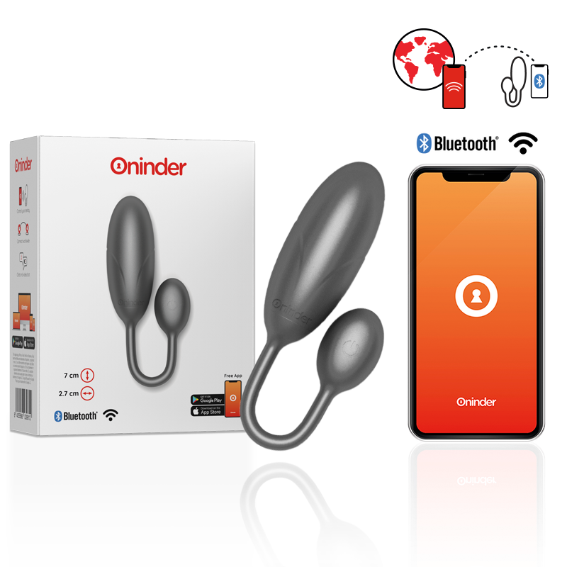 ONINDER – Ovo Vibratório Denver Rosa 7 x 2,7 cm (App Gratuito)