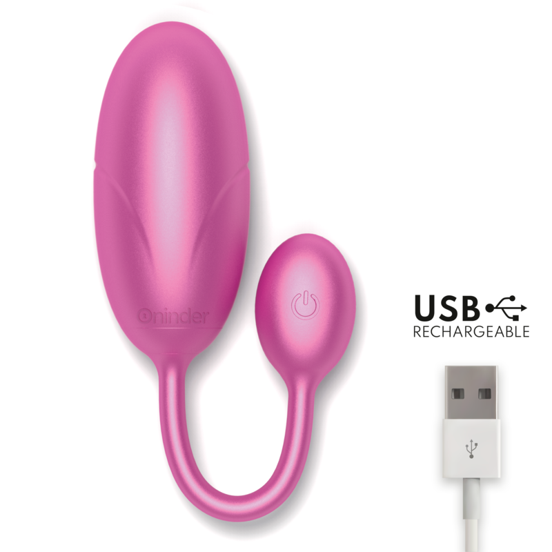 Oninder – Ovo Vibratório Tóquio com Controle por App (7,5 x 3,2 cm)