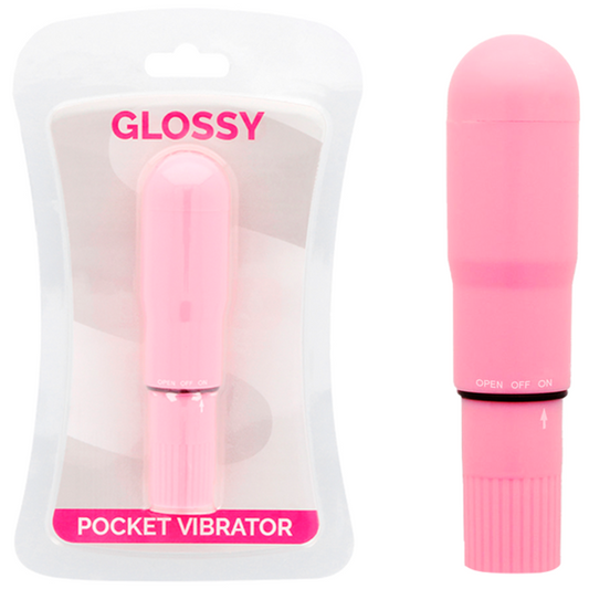 Glossy – Vibrador de Bolso Rosa à Prova d’Água