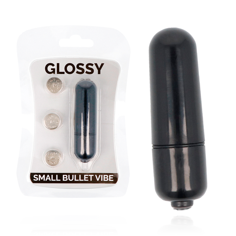 Glossy – Bala Vibratória Pequena Preta