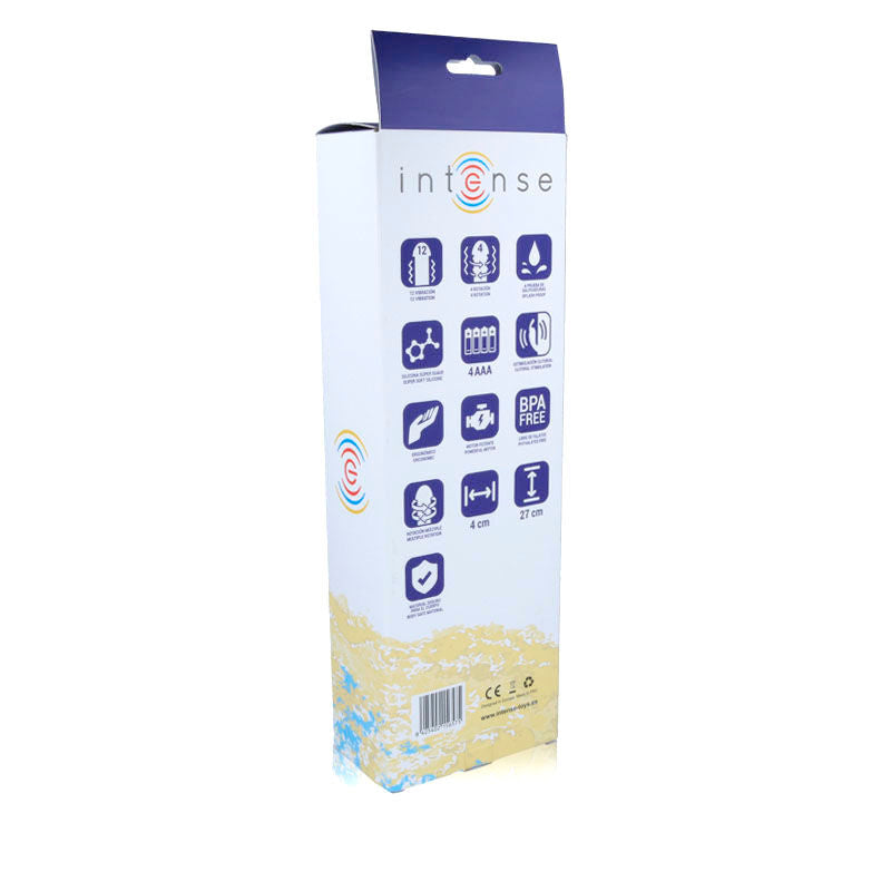 INTENSE Vibrador Bobble Rotator de Silicone Lilás, mostrando sua forma ergonômica e estimulador clitoriano.
