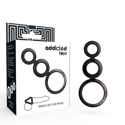 Addicted Toys – Conjunto de Anéis para Pênis Fumado