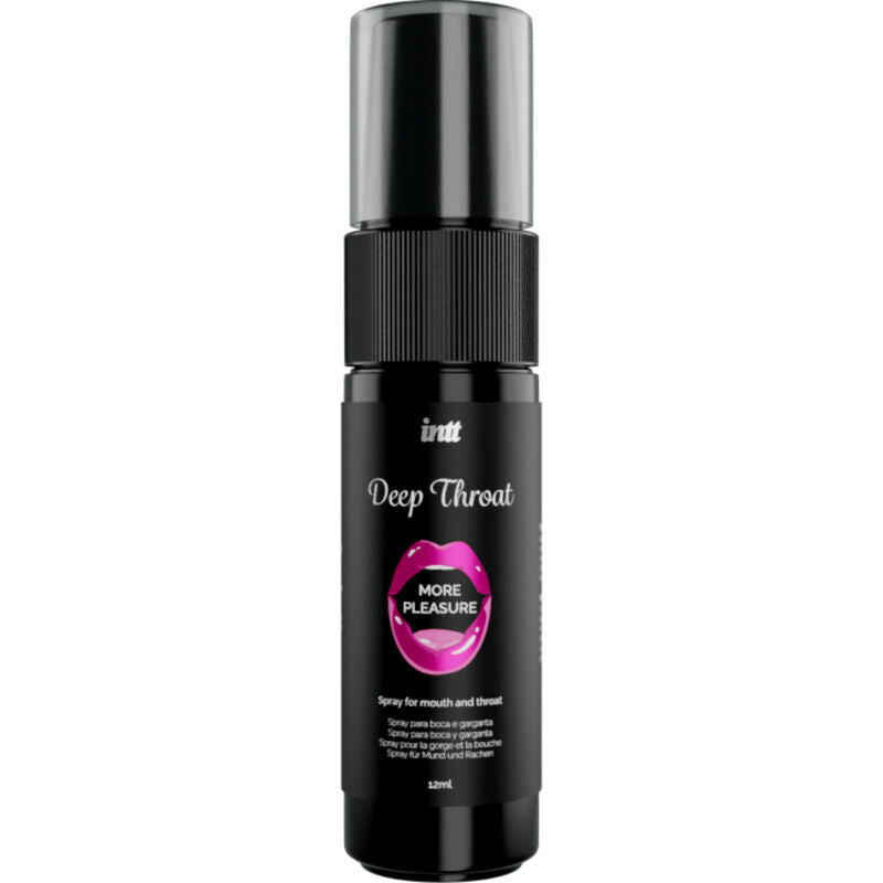 Spray Bucal INTT Deep Throat | Efeito Refrescante, Sabor Menta e Cócegas - 12ml