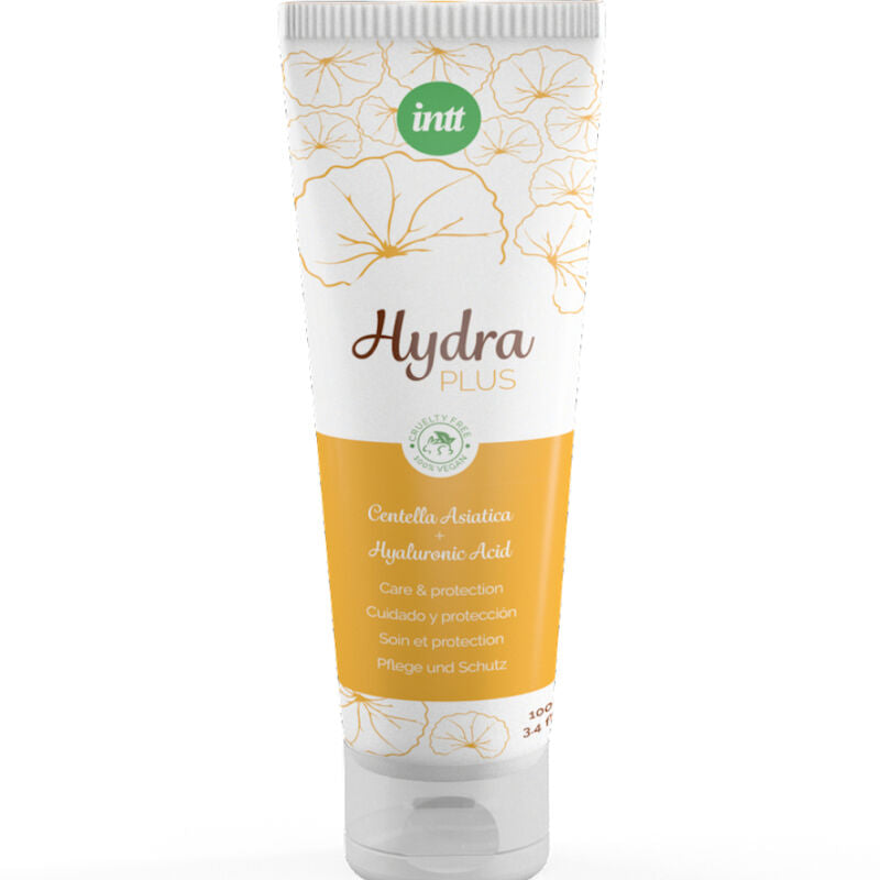 INTT Lubrificante Hydra Vegano 100ml com Ácido Hialurônico para hidratação íntima.
