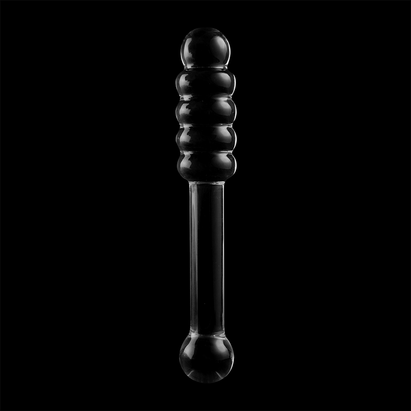 Dildo Modelo 20 Vidrio Borosilicato Transparente 20.5 cm Ø 3 cm