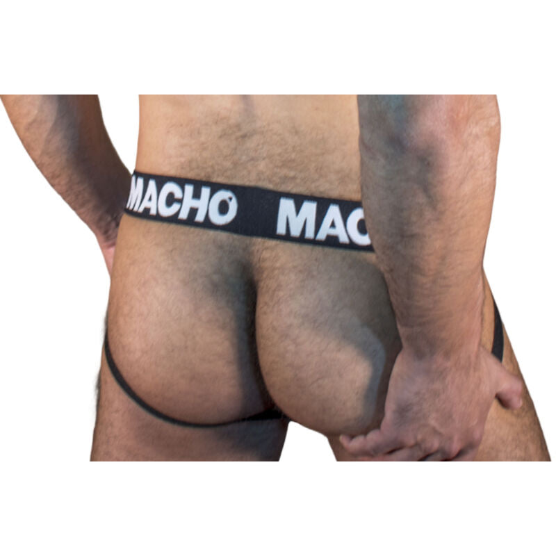 Suspensorio masculino MX25NN negro elástico semitransparente