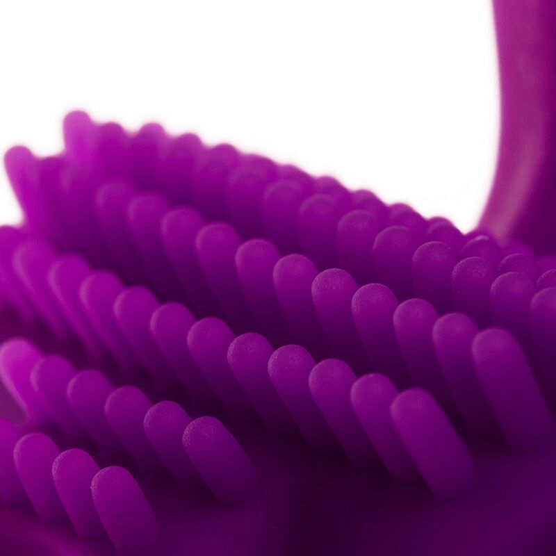 Imagem do Adrien Lastic Anel Vibrador Duplo com Bala, mostrando seu design de silicone flexível e detalhes do estimulador.