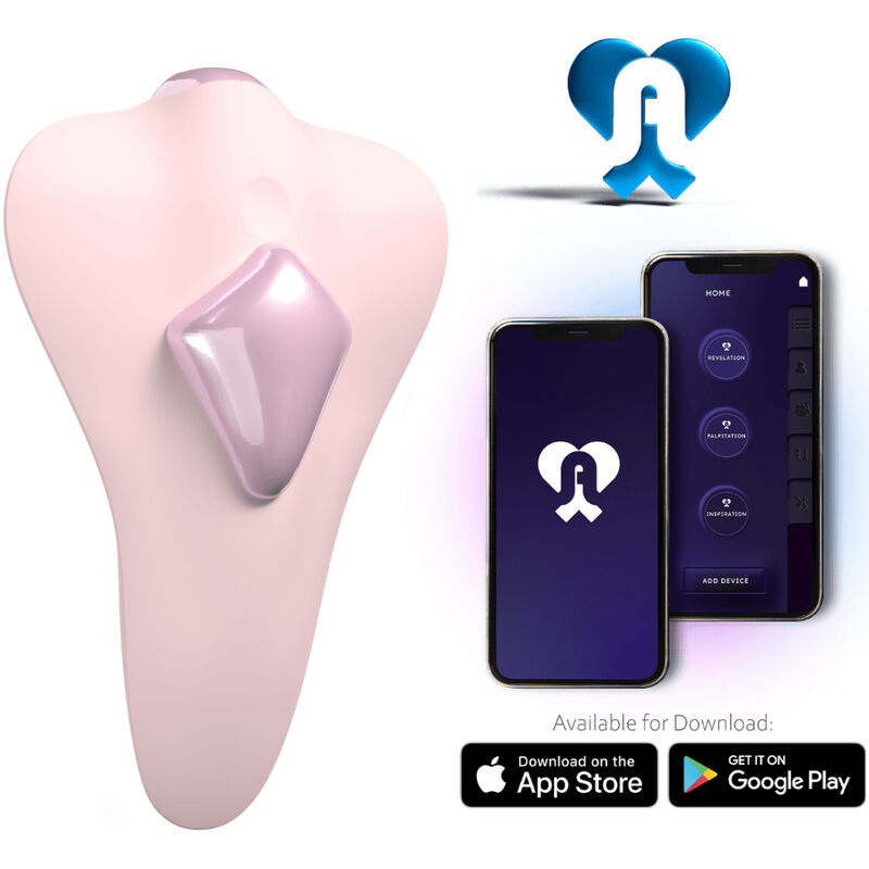 Adrien Lastic Temptation Estimulador de Clitóris Magnético com Controlo por App na cor rosa, destacando o seu design ergonómico e suave.