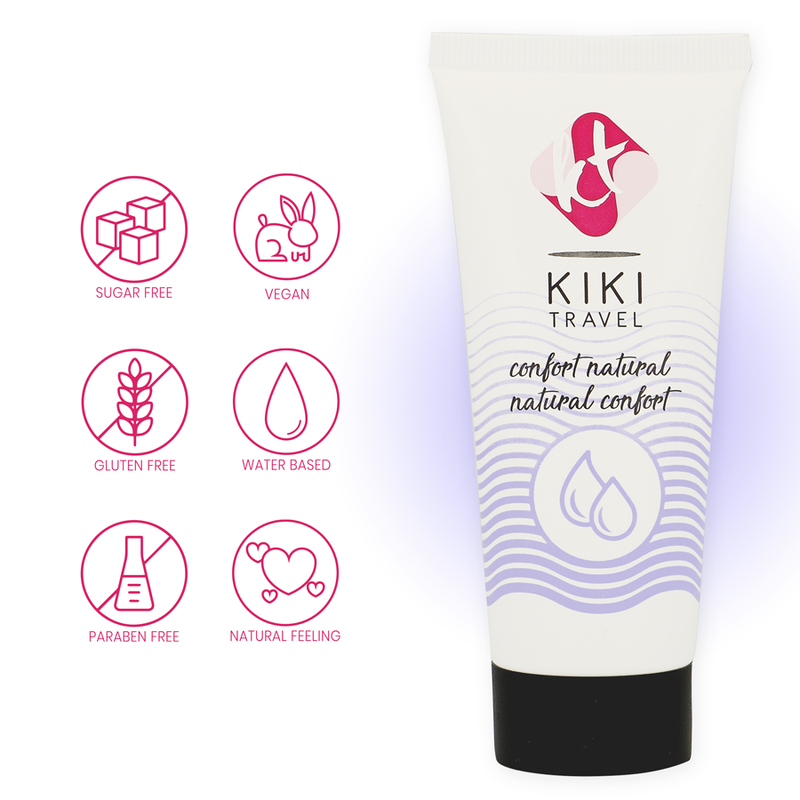 Kikí Travel – Confort Lubrificante Natural 50 ml