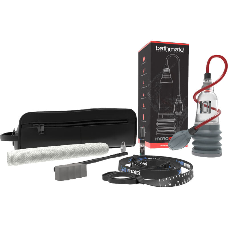 BATHMATE HydroXtreme 3 Transparente, bomba peniana de vácuo para aumento e potência.