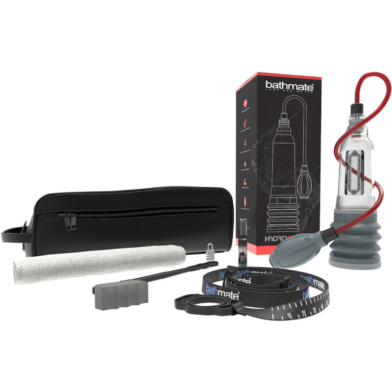 BATHMATE HydroXtreme 5 Bomba de Pénis X20 Potenciadora, detalhes do design e funcionalidade para aumento peniano.