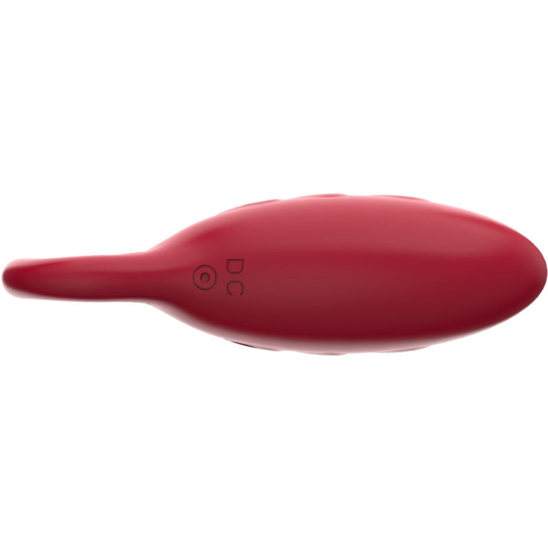 Vibrador Bird para casais Armony vermelho, em silicone, com design ergonómico.
