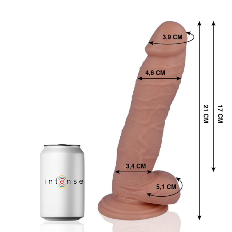 Mr. Intense – Dildo Realístico 21 x 4,6 cm com Ventosa