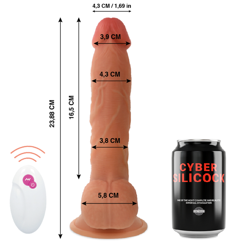 Cyber Silicock – Controle Remoto Realístico Master Ben 23,8 cm x 4,3 cm