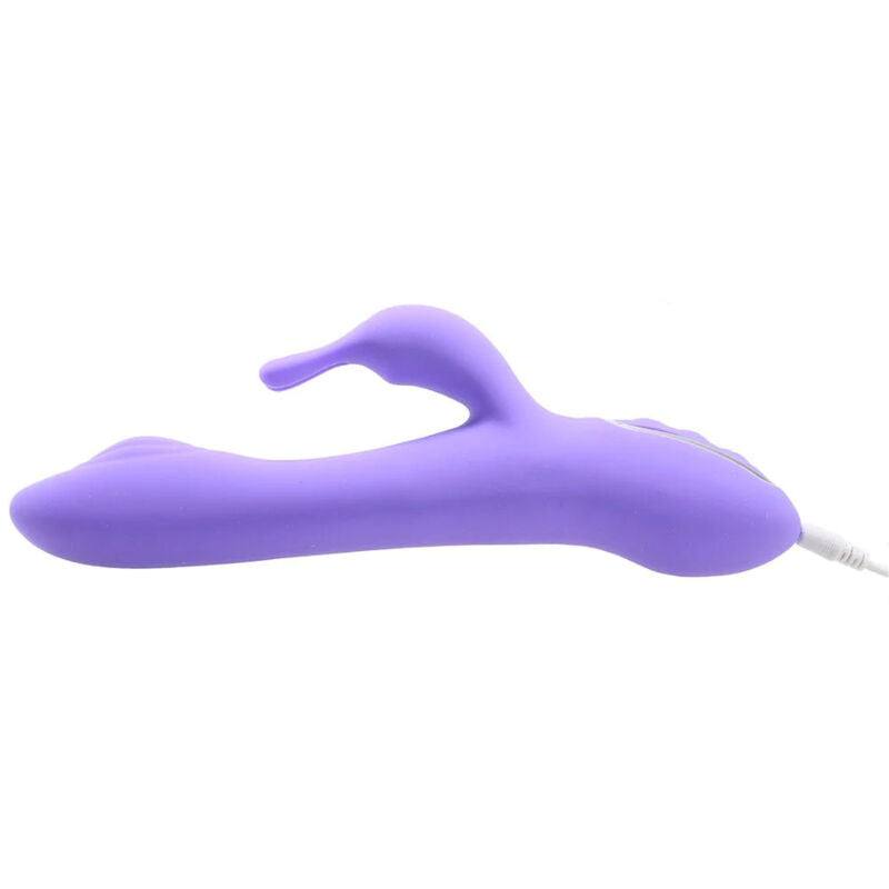 Armony Vibrador Isabella e Estimulador Coelho Violeta de silicone recarregável com 8 padrões de vibração.