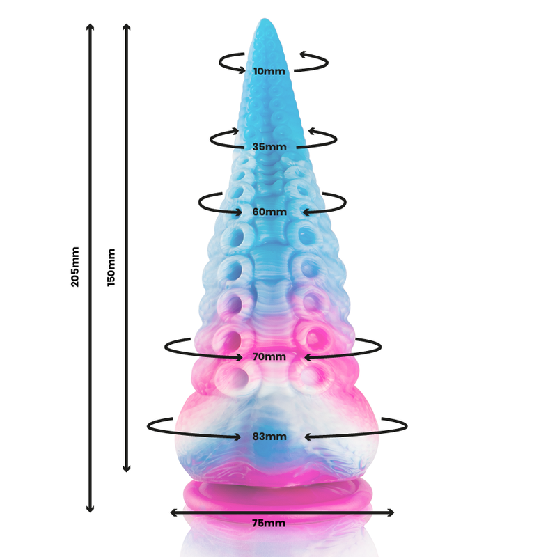 Dildo de Tentáculo Epic Phorcys | Silicone Macio e Realista - Tamanho Grande