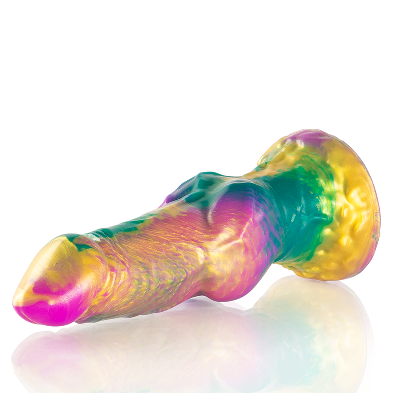 Dildo Epic Iris | Silicone com Testículos, Design Arco-Íris e Plenitude