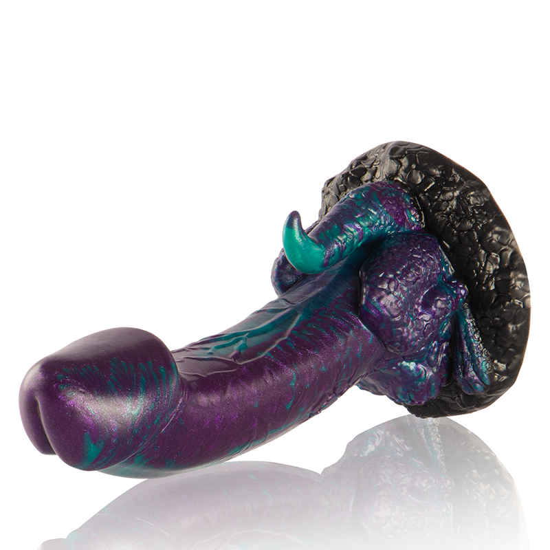 Dildo Epic Basilisk | Silicone, Design Escamoso e Duplo - Tamanho Pequeno