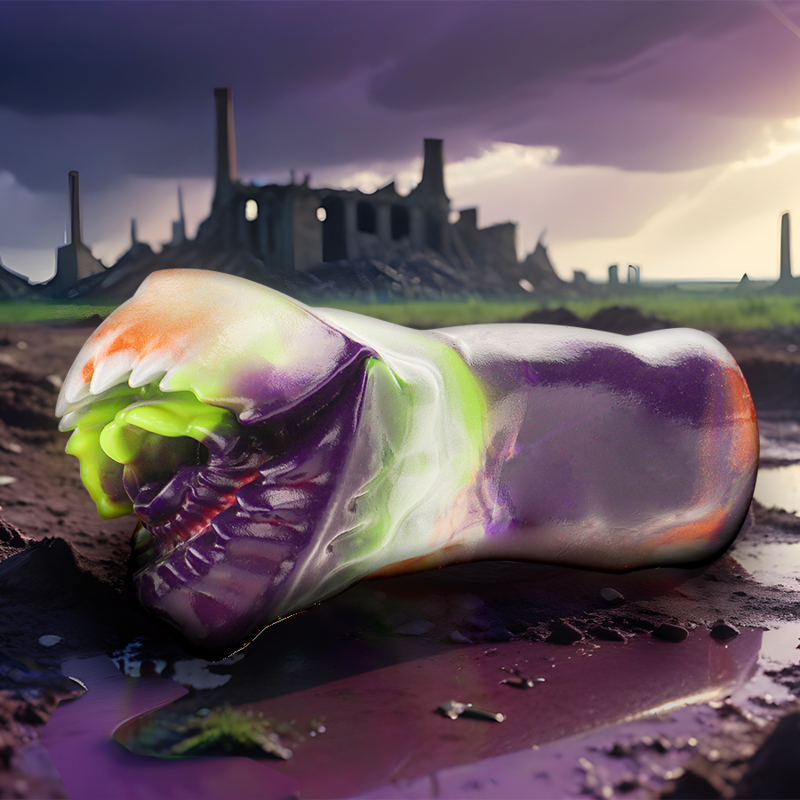 Close-up do Masturbador Masculino Brontes Ciclops da EPIC CYBERSILICOCK, mostrando sua textura e design inspirado na mitologia grega.