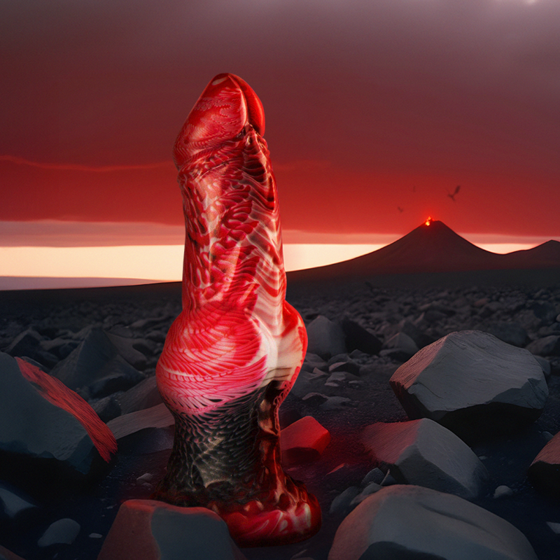 Dildo Epic Helios | Silicone com Testículos, Calor e Êxtase