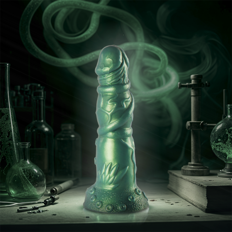 Dildo EPIC CYBERSILICOCK Hades de silicone premium, com detalhes inspirados na mitologia grega.