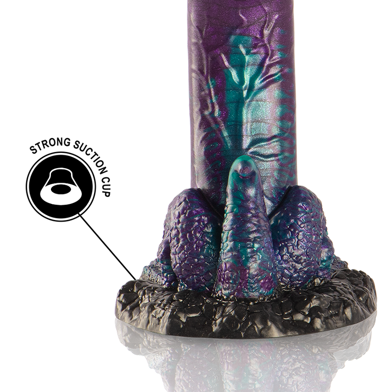 Dildo Epic Basilisk | Silicone, Design Escamoso e Duplo - Tamanho Pequeno