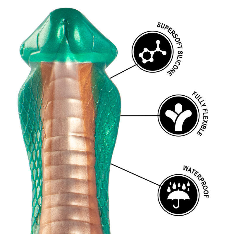 Dildo Epic Python | Silicone com Design de Cobra e Sensação Intensa
