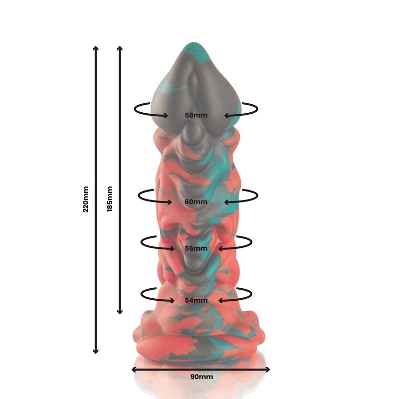 Dildo Epic Phobos | Silicone com Curvas, Design Mitológico e Plenitude - Tamanho Pequeno