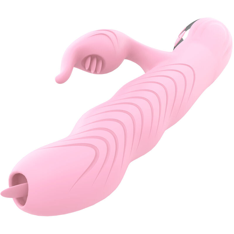 Vibrador Armony Marcia Dupla Língua com Thrusting e Efeito Calor para prazer íntimo.