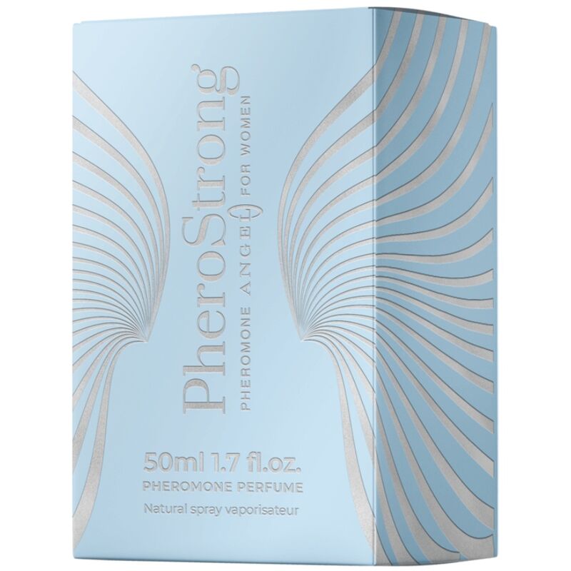 PHEROSTRONG Perfume de Feromonas Angel para Mulheres 50 ML com design elegante.