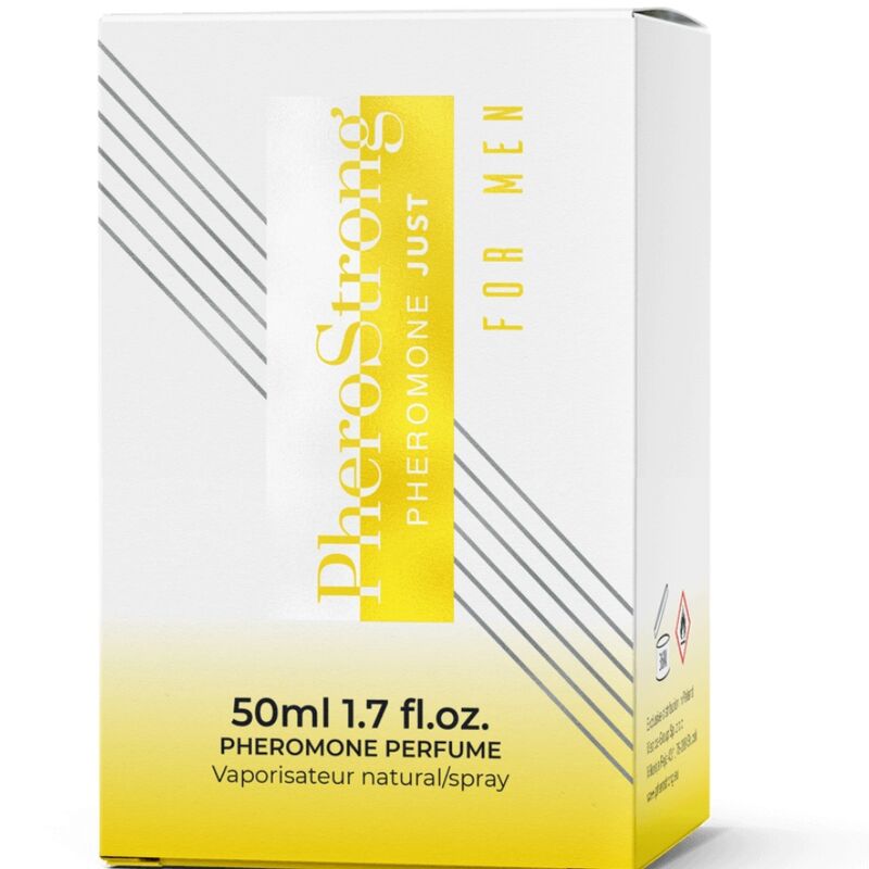 PHEROSTRONG Perfume de Feromônios Masculino 50 ML para atração e confiança.