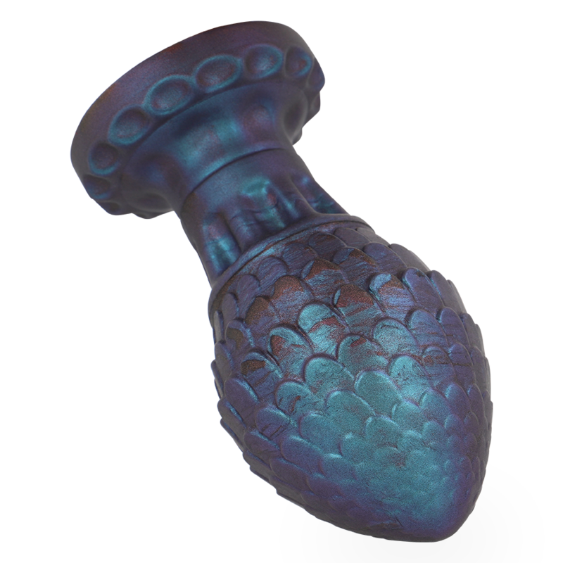 Plug Anal Vrakos Dragon Epic | Silicone, Design de Ovo e Estimulação Intensa - Tamanho Grande