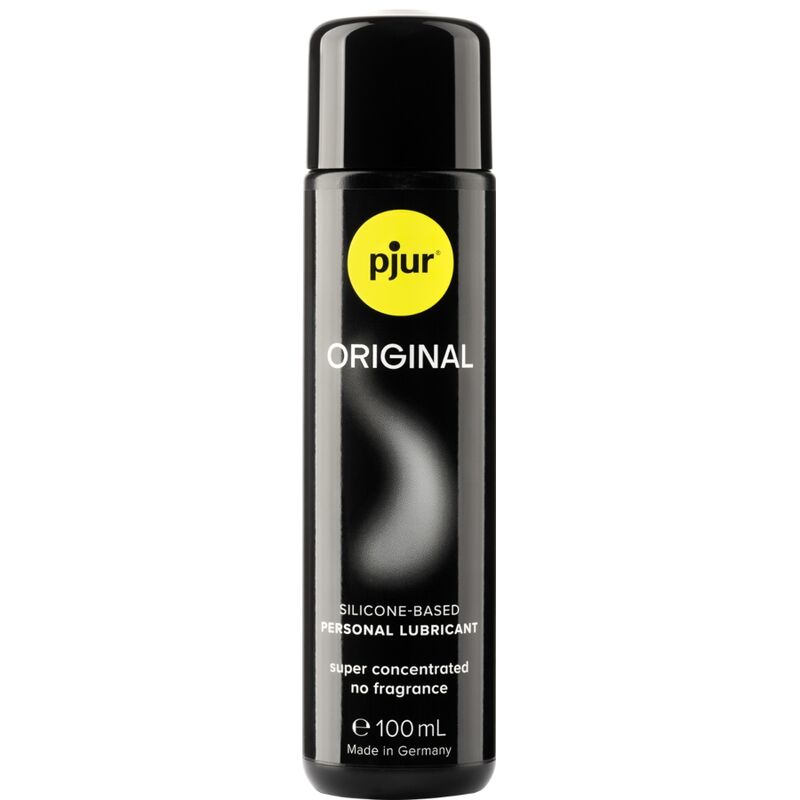 Frasco de PJUR Lubrificante de Silicone Original 100 ML para prazer prolongado e suavidade na pele.