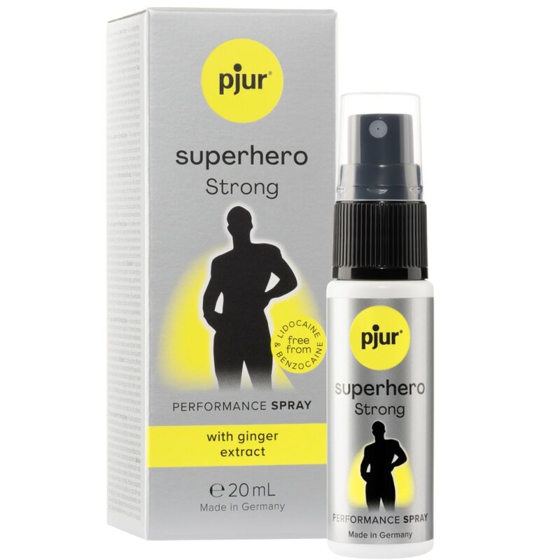 PJUR Retardant Spray Superhero Strong 20 ML para prazer prolongado.