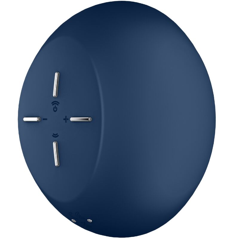 Satisfyer Air Power 4 estimulador e vibrador azul, exibindo seu design compacto e silicone suave.