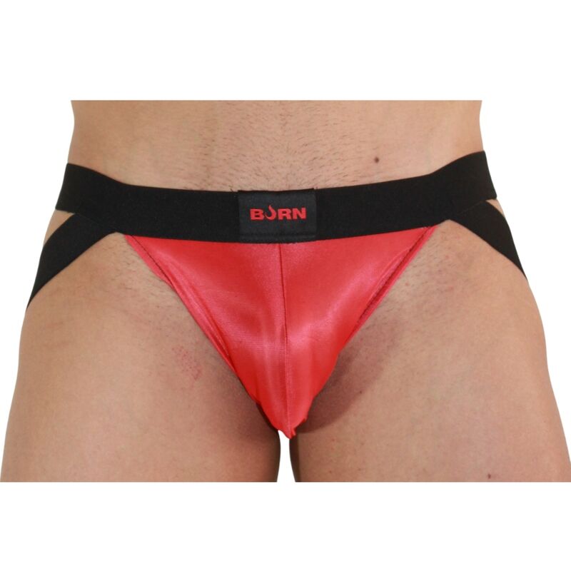 Jockstrap Masculino Bicolor Vermelho e Preto